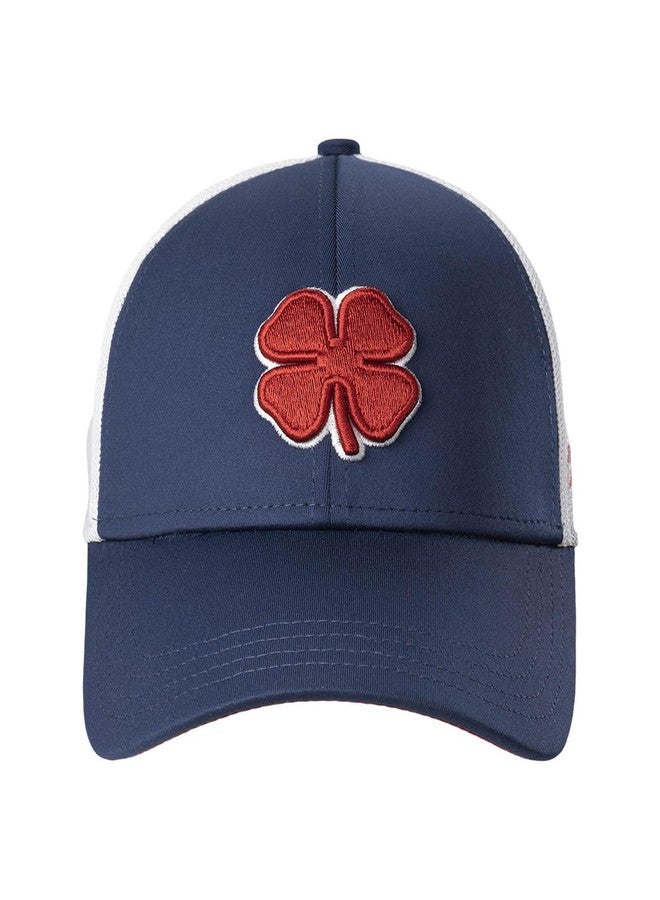 Black Clover Standard Premium 70 Hat, Navy Hat/3D Red Clover/White Trim - Image 1